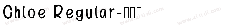 Chloe Regular字体转换